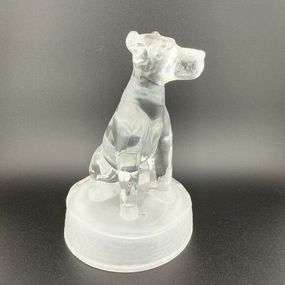 1993 Crystal Airedale Terrier Dog Sculpture Cristal D'arque Chien France 5.5 in - Picture 3 of 8